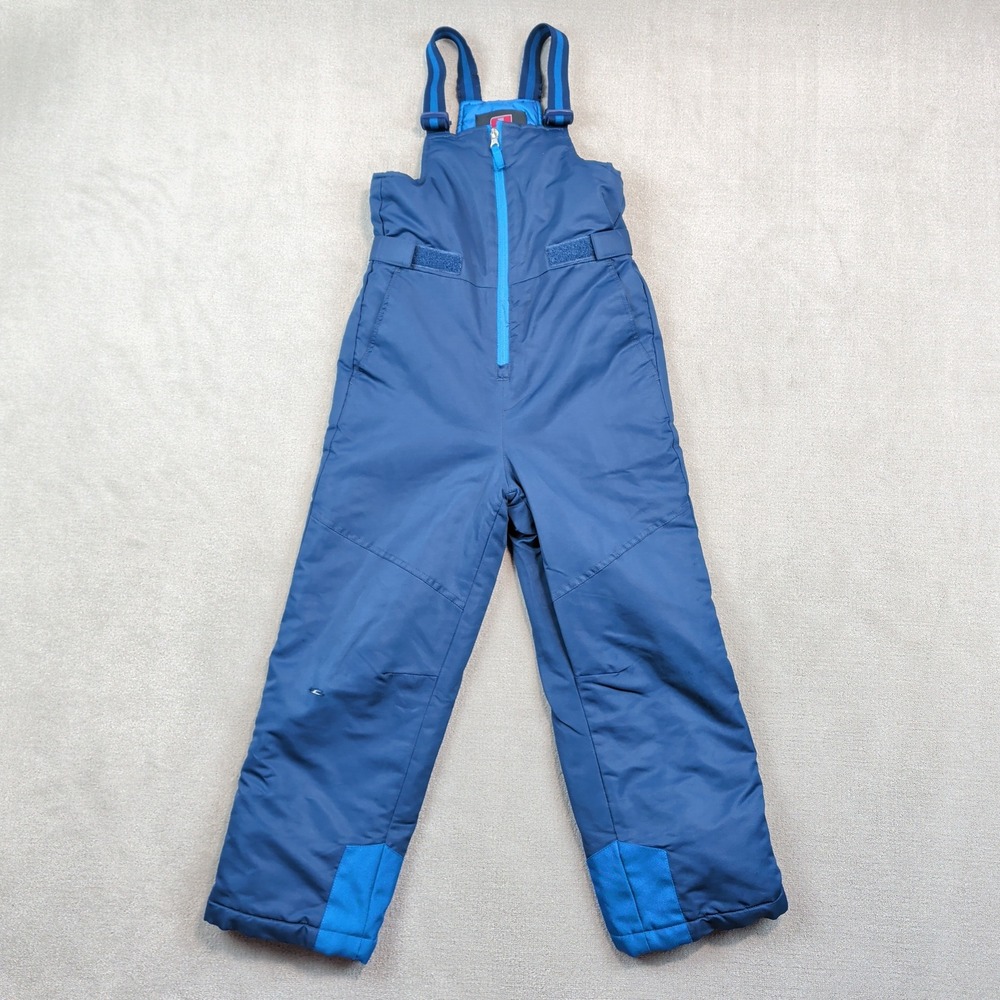 SwissTech Gorpcore Insulated Snow Bibs Size 8 Blue Cove Winter Ski Overalls